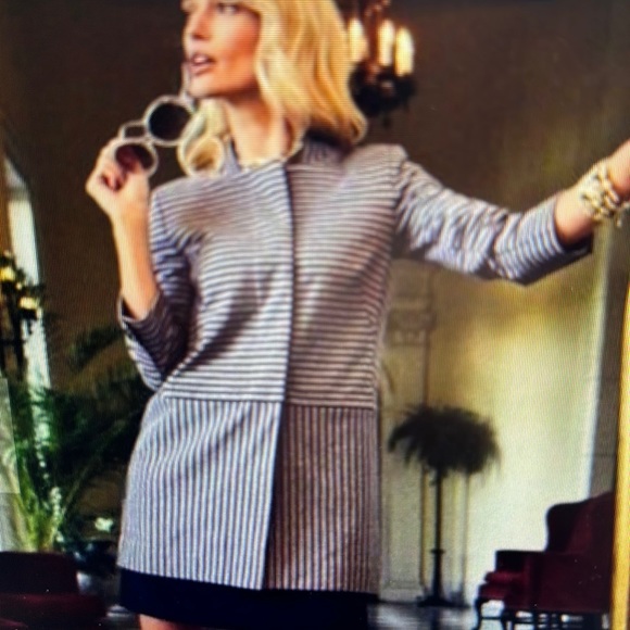 CAbi Car Coat Navy #5474 - Picture 1 of 4